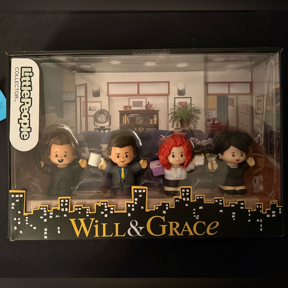 Fisher-Price Little People Will & Grace Playset - Black, Blue, Red